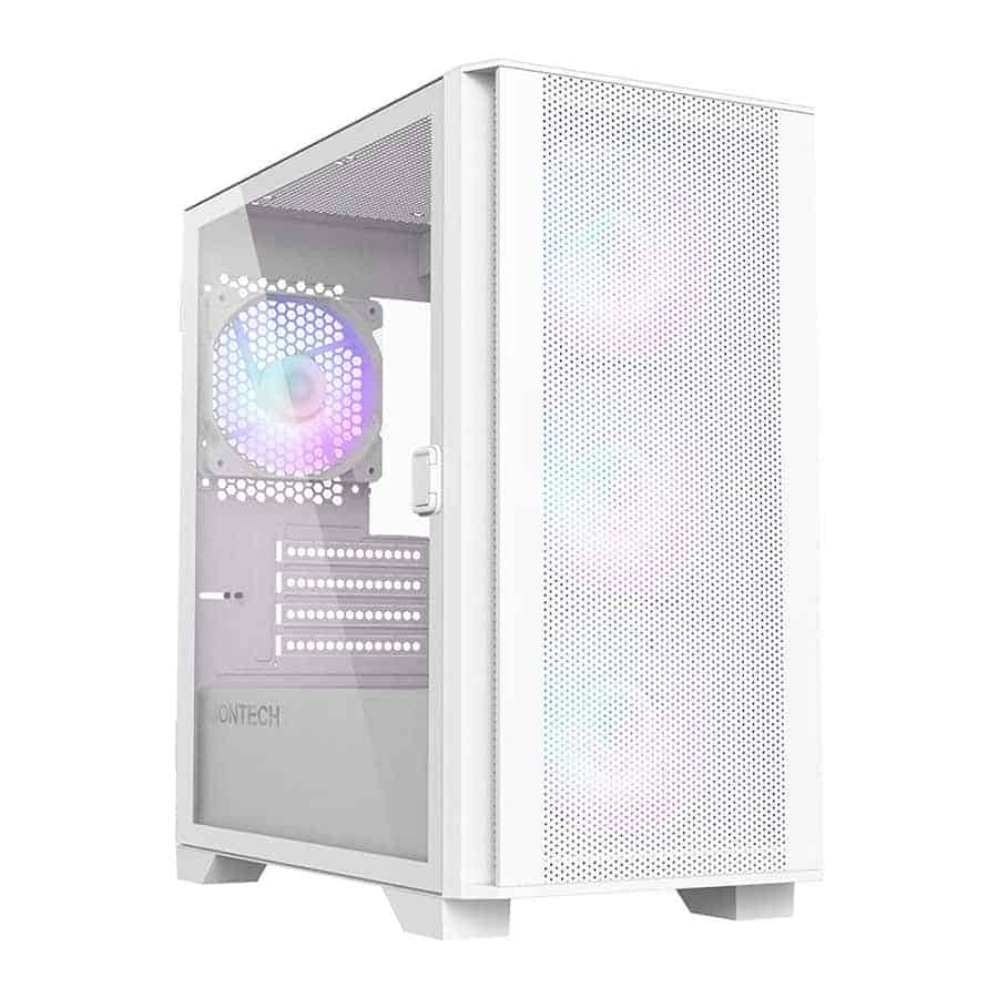 Montech AIR 100 ARGB White Tempered Glass MicroATX Case